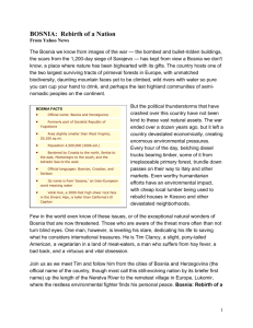 BOSNIA: Rebirth of a Nation