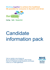 1. Job Identification - NHS Scotland Recruitment