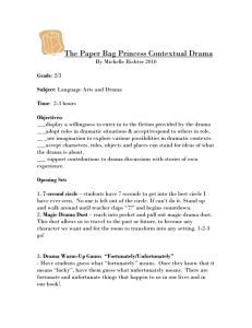 The Paper Bag Princess Contextual Drama - RCS-Arts