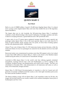 Queen Mary 2 fact sheet