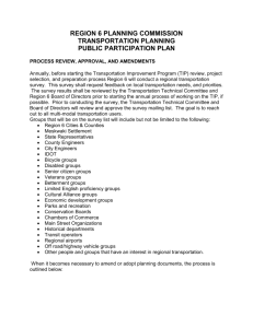 REGION SIX PUBLIC INPUT PROCESS