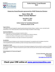 Endocrine Grand Rounds sponsored by CHOP Endocrine Division