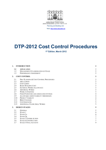 DTP-2012 - Cost Control Procedures