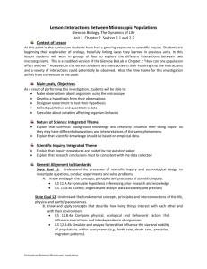 Unit 1 Ch. 2 - Invesigating Interactions