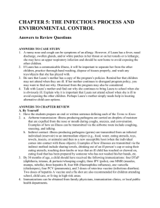 chapter 6 the infectious process and environmental control