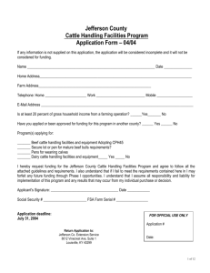 Cattle Handling Facilities Program Application Form