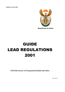 Useful Document - OHS - Lead Guidelines