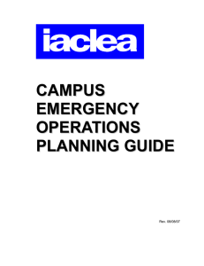 IACLEA Campus Emergency Operations Planning Guide