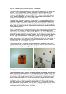 Vandalism of sharps bins in public toilets