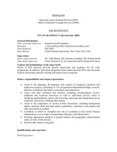 Format job description JPO/ASSOCIATE EXPERT/APO