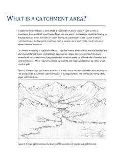 What is a catchment area