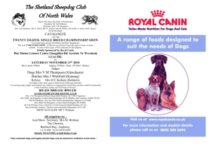 DIRECTIONS TO THE SHOW - Shetland Sheepdog Club of North