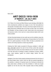 Art Deco (Word file, 37 KB) - Victoria and Albert Museum