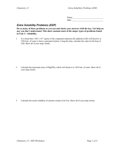 Extra Solubility Problems (WORD)