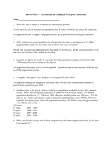 Answer Sheet – Introduction to Ecological Principles Laboratory