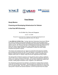 Infrastructure Study Mission Press Release - US