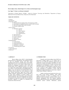 Brown adipose tissue: clinical impact of a re