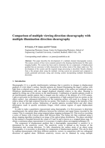 Comparison of multiple viewing direction shearography