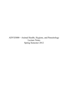 ADVS3000—Animal Health, Hygiene, and Parasitology
