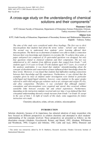 Methods of analysis - Flinders University