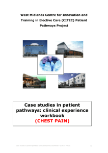 Clinical experience workbook – (CHEST PAIN)