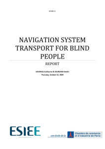 navigation system transport for blind people