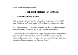 Technical Metrics for Software