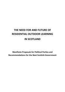 THE NEED FOR AND FUTURE OF RESIDENTIAL OUTDOOR