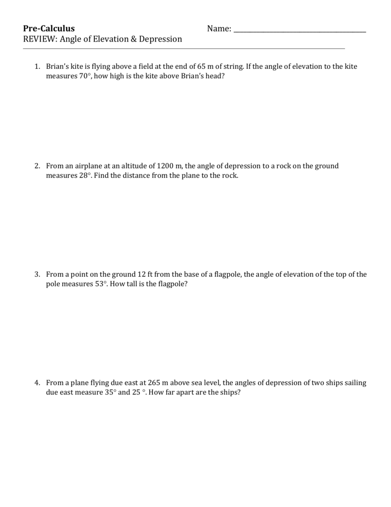 angle-of-elevation-depression-trig-worksheet-4