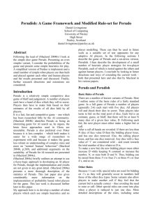 Perudish - Computing and Information Systems Journal