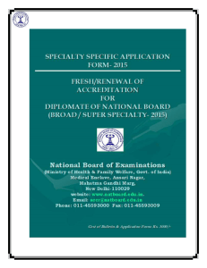 INFORMATION BULLETIN - National Board Of Examination