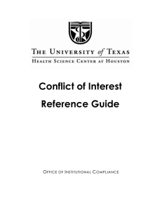 Conflict of Interest Reference Guide
