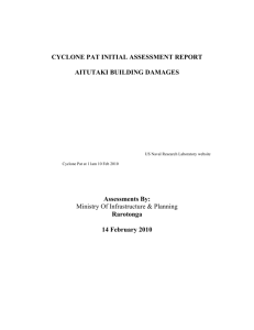 CYCLONE PAT INITIAL ASSESSMENT REPORT