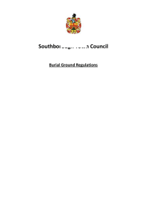 Cemetery Regulations - Southborough Town Council