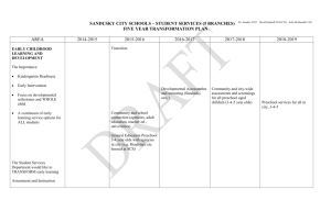 Student Services 5 Year Plan