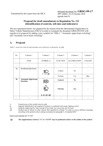 Transmitted by the expert from the OICA Informal document No