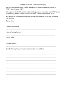 This form is to be used by SAC Liaison Members and Training