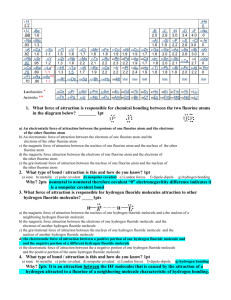 AnswersBondingShapeForcesb