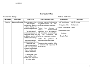 Curriculum Mapping Work