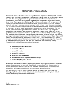 Aesthetics of Accessibility