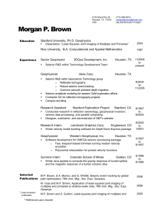 Professional Resume - Stanford Exploration Project