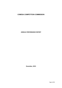 Competition Commission - Common Market for Eastern and