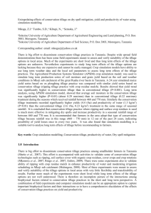 Long term effects of conservation tillage on drought mitigation using