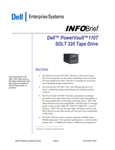 PowerVault 110T SDLT 320 INFOBrief