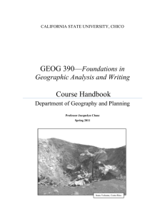 GEOGRAPHICAL RESEARCH AND WRITING