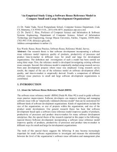 `Software Reuse Manufacturing Reference Model: