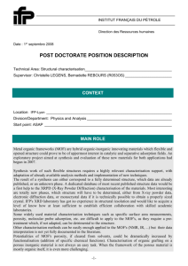 post doctorate position description