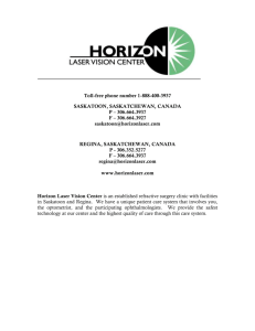 Protocol Package - Horizon Laser Vision Center