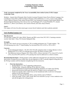 Cummings Elementary School Comprehensive Needs Assessment