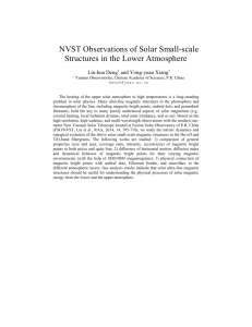 NVST Observations of Solar Small-scale Structures in the Lower